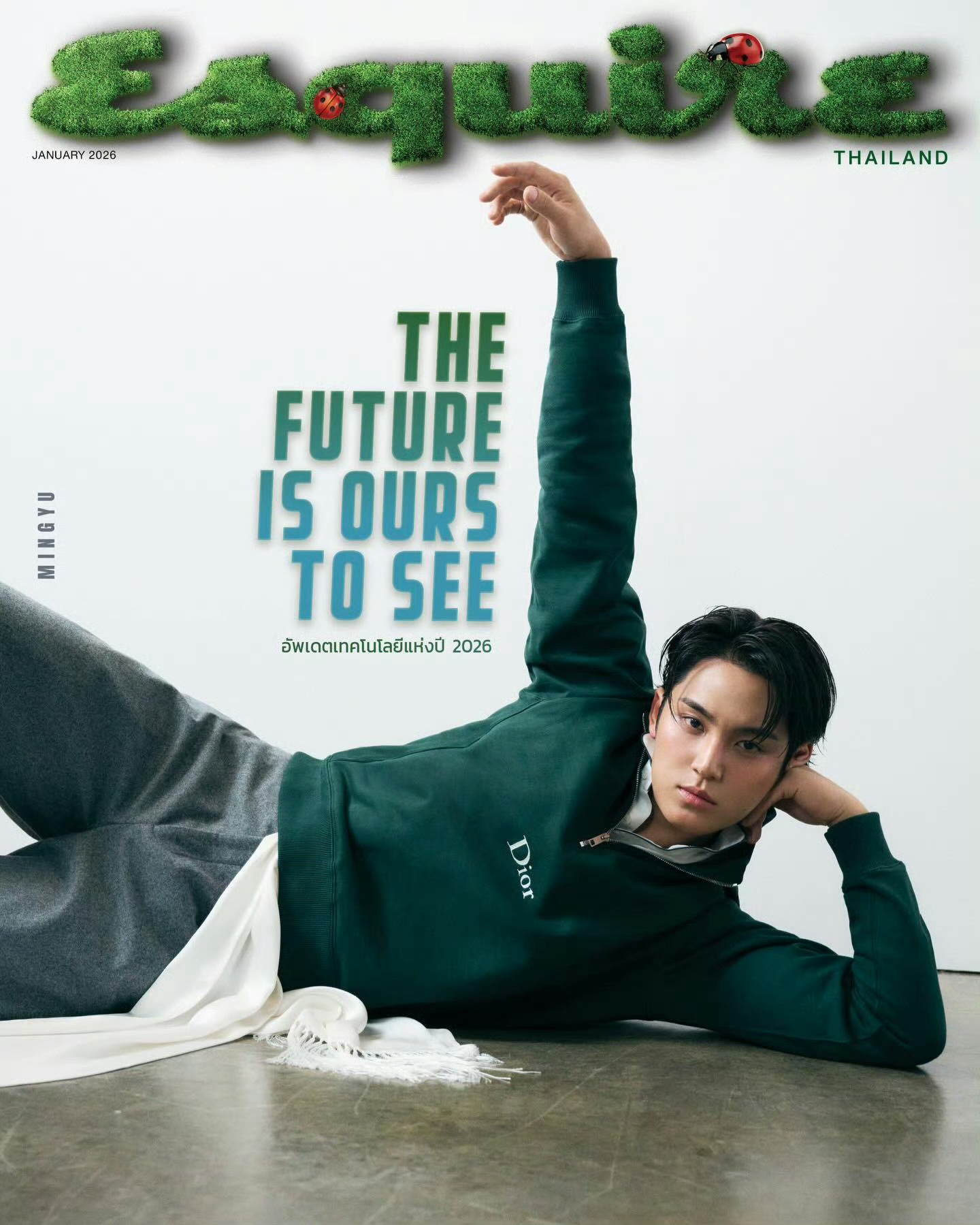 金珉奎✖️Esquire Thailand 一月开年刊封面又解锁泰国版  封面大