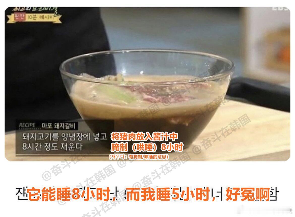 当代年轻人现状：睡得还不如一盆腌肉时间长！它8小时后就要被吃掉了，我5小时后还是