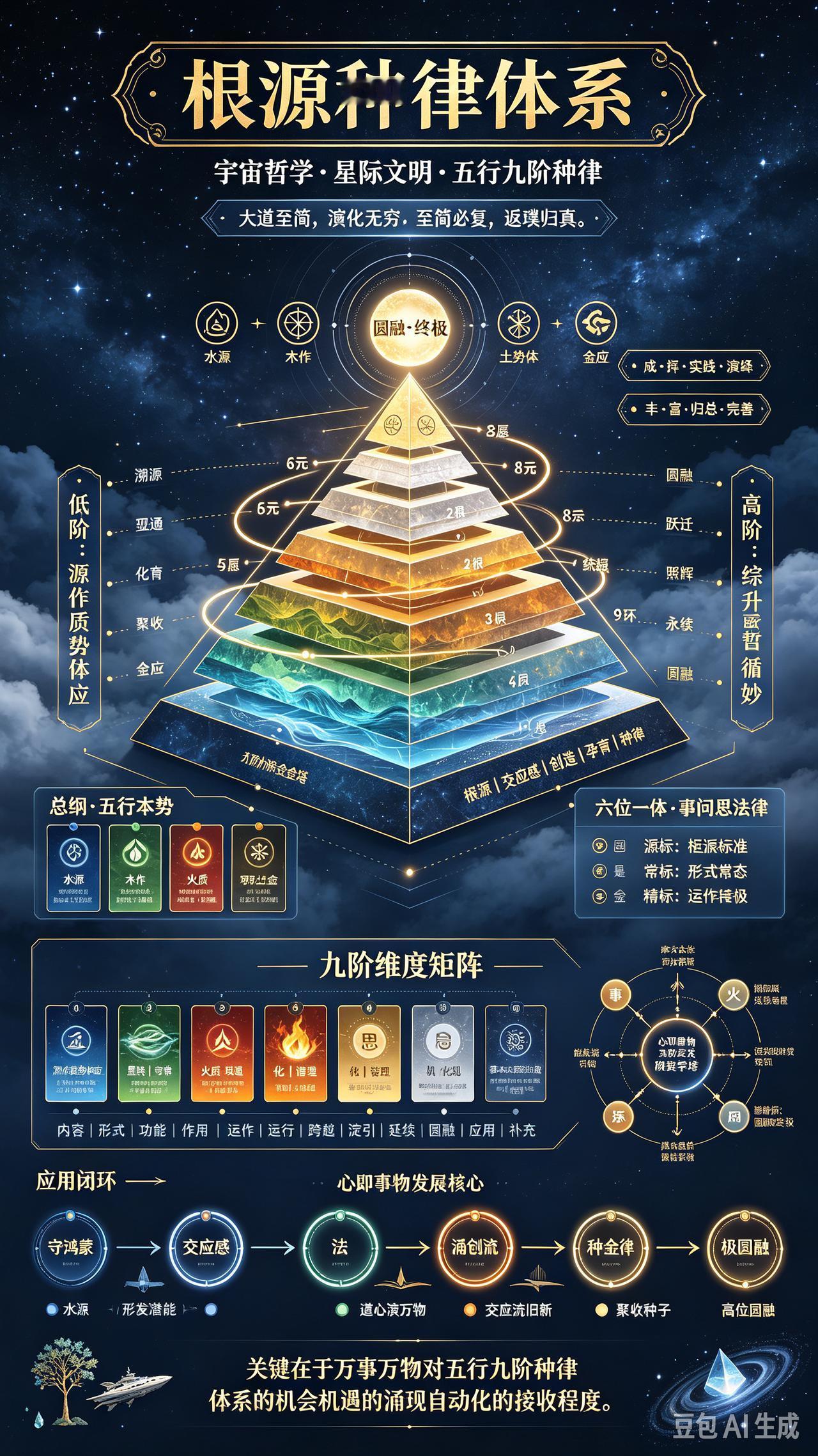 怎么搭建认知的基础?
用五行九阶种律体系之事问思法律来推演。以“事”为锚。
给日