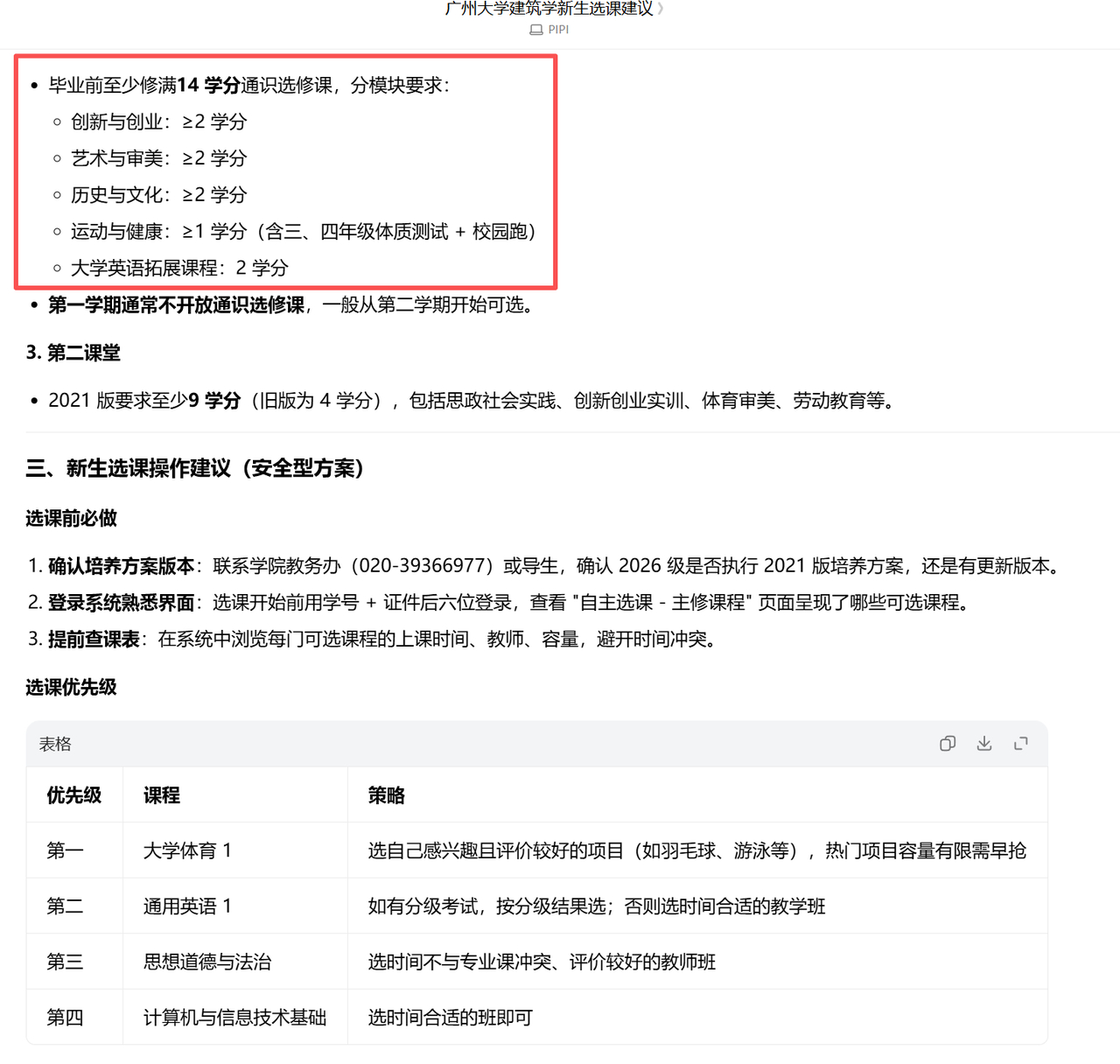 我承认，豆包的选课能力恐怕在我之上。就我对着课表翻来覆去看了两天也没定下来的课，