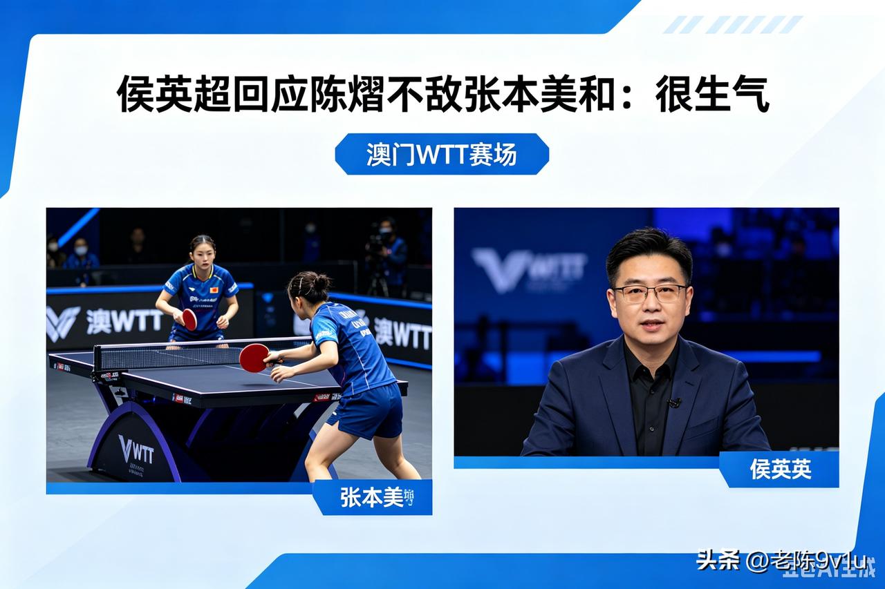 WTT澳门冠军赛女单决赛，陈熠苦战七局3-4惜败张本美和。陈熠一度大比分3-2领
