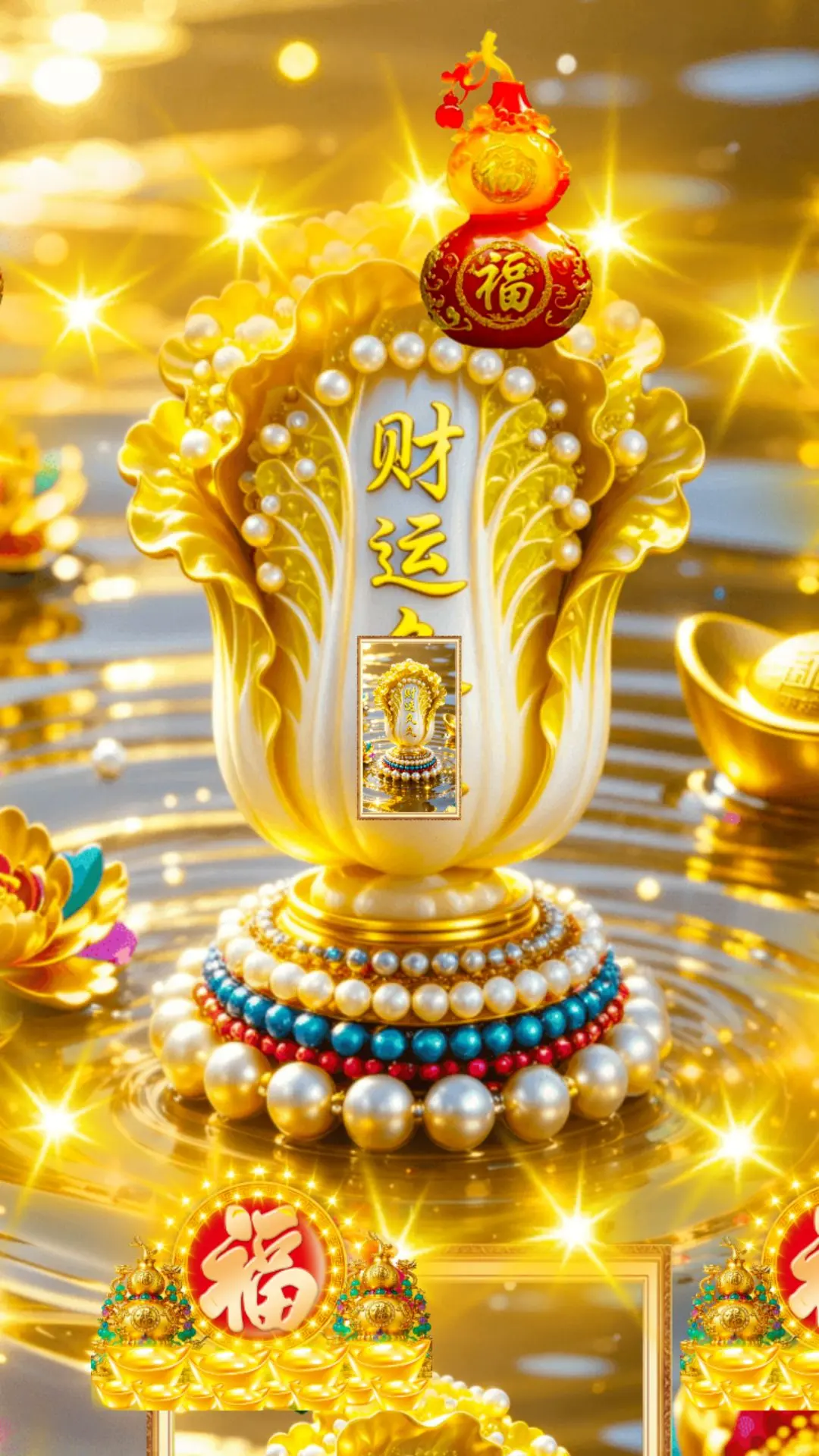 福运财运 愿众生平安吉祥 见者好运 接财接福