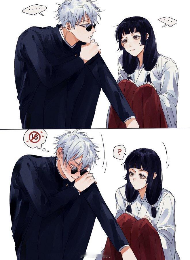 五条悟表示：对视不了一点，好喜欢好喜欢~Twi：Ginger_341 ​#咒术回