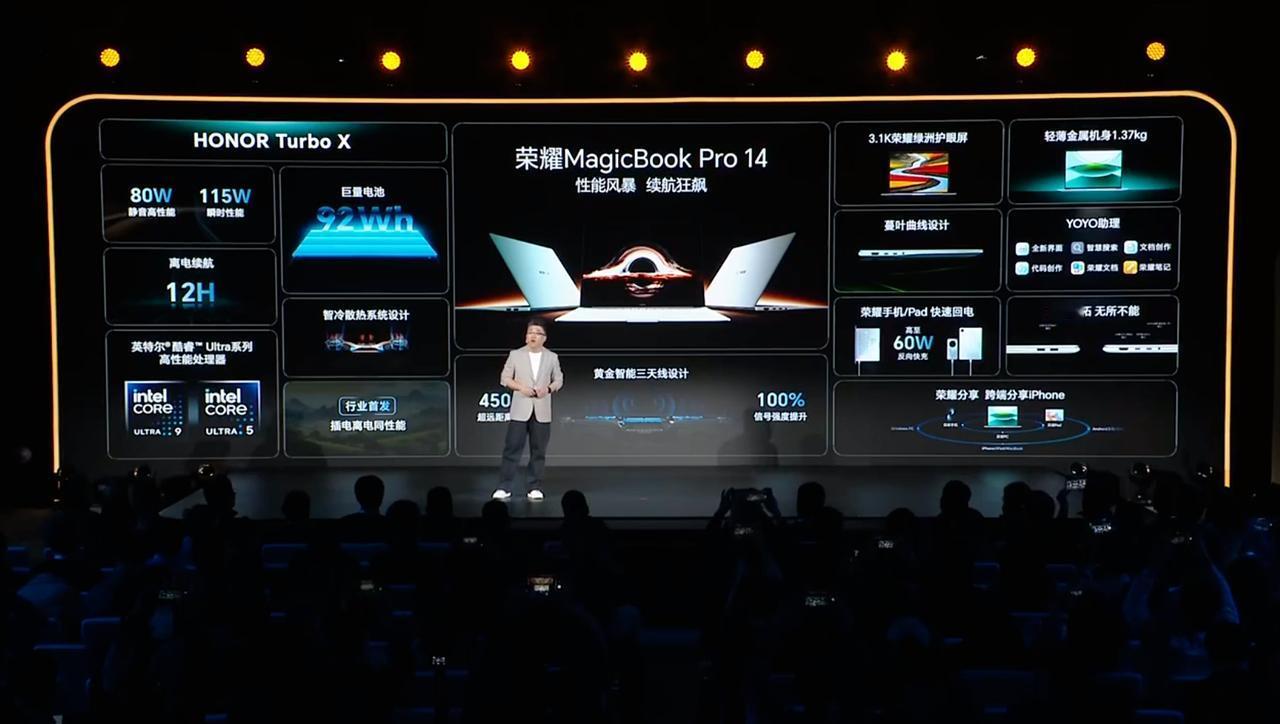 荣耀MagicBook Pro 14正式登场完毕，售价出来了：
U9 32+1T