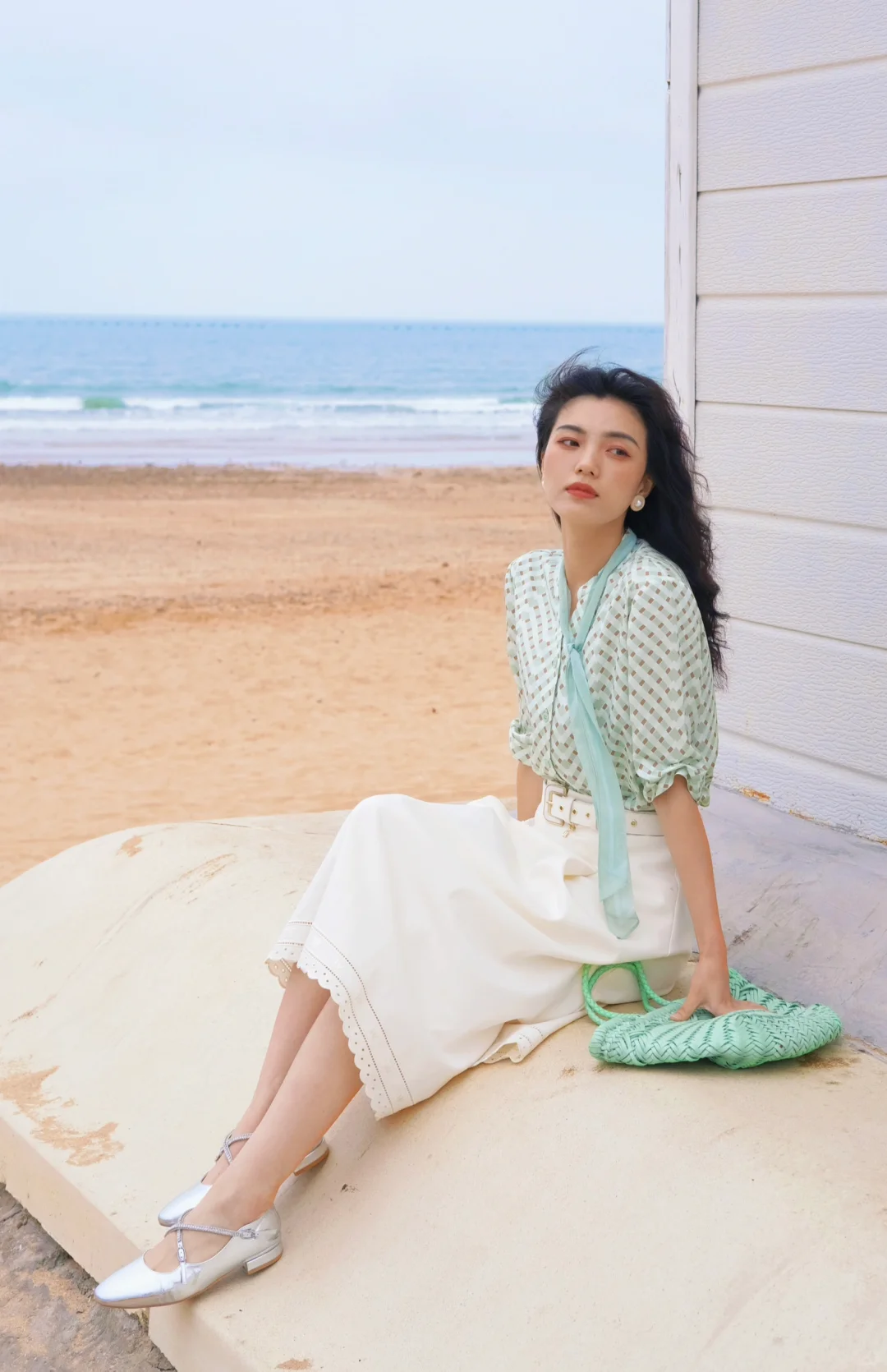 初夏丨落日、海浪、飘逸的裙摆