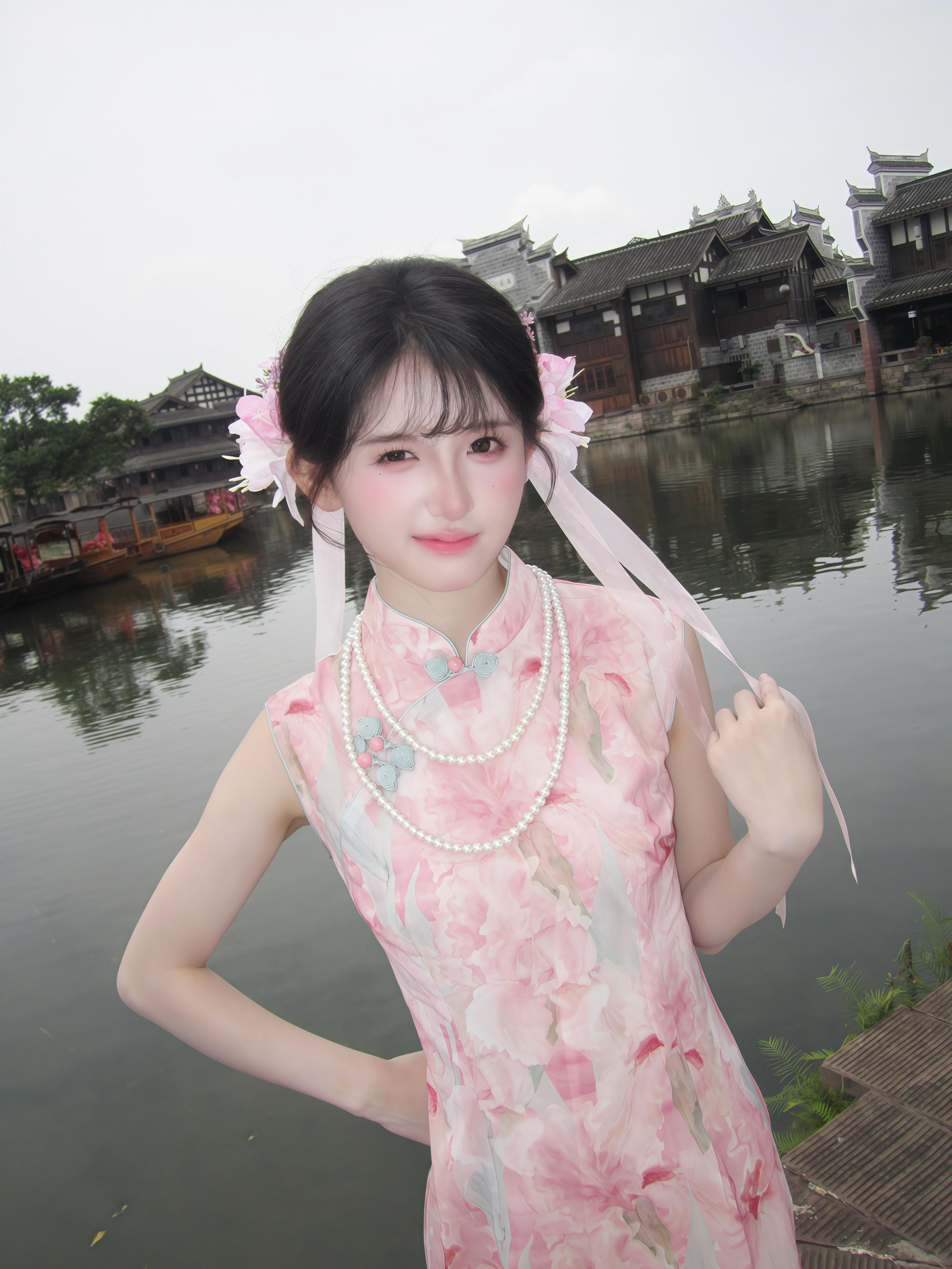 “清风微寒惹一厢粉黛又愁眉”