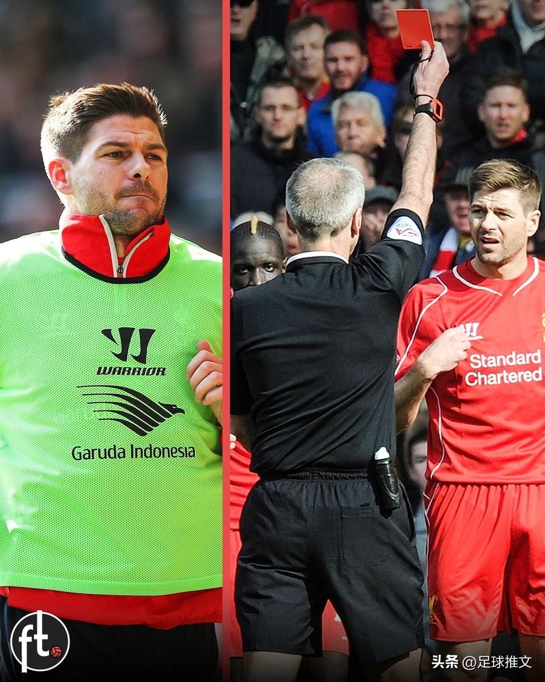 ➡️ 第45分钟 - 利物浦0-1落后时替补登场
🟥 45分38秒 - 因踩踏