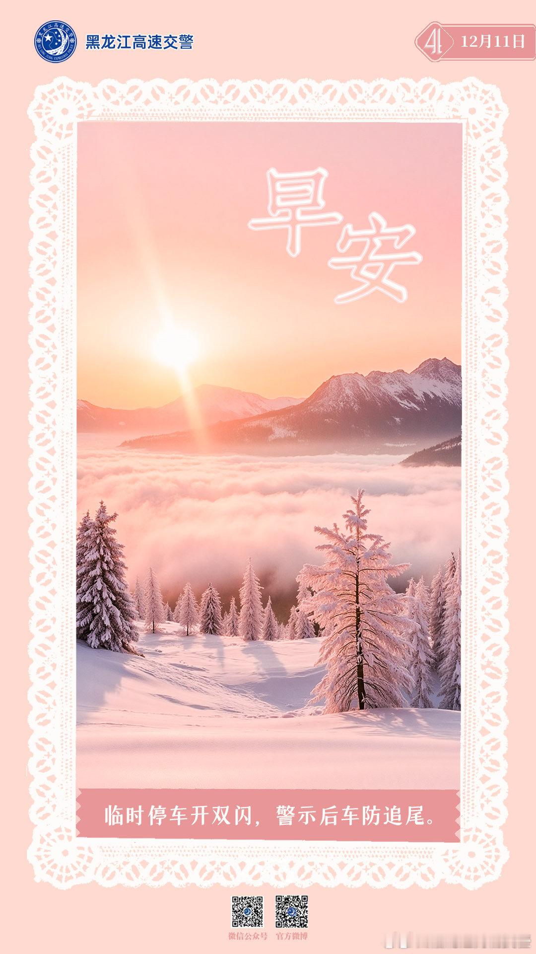 早安 临时停车开双闪，警示后车防追尾。早安早安高小黑 （