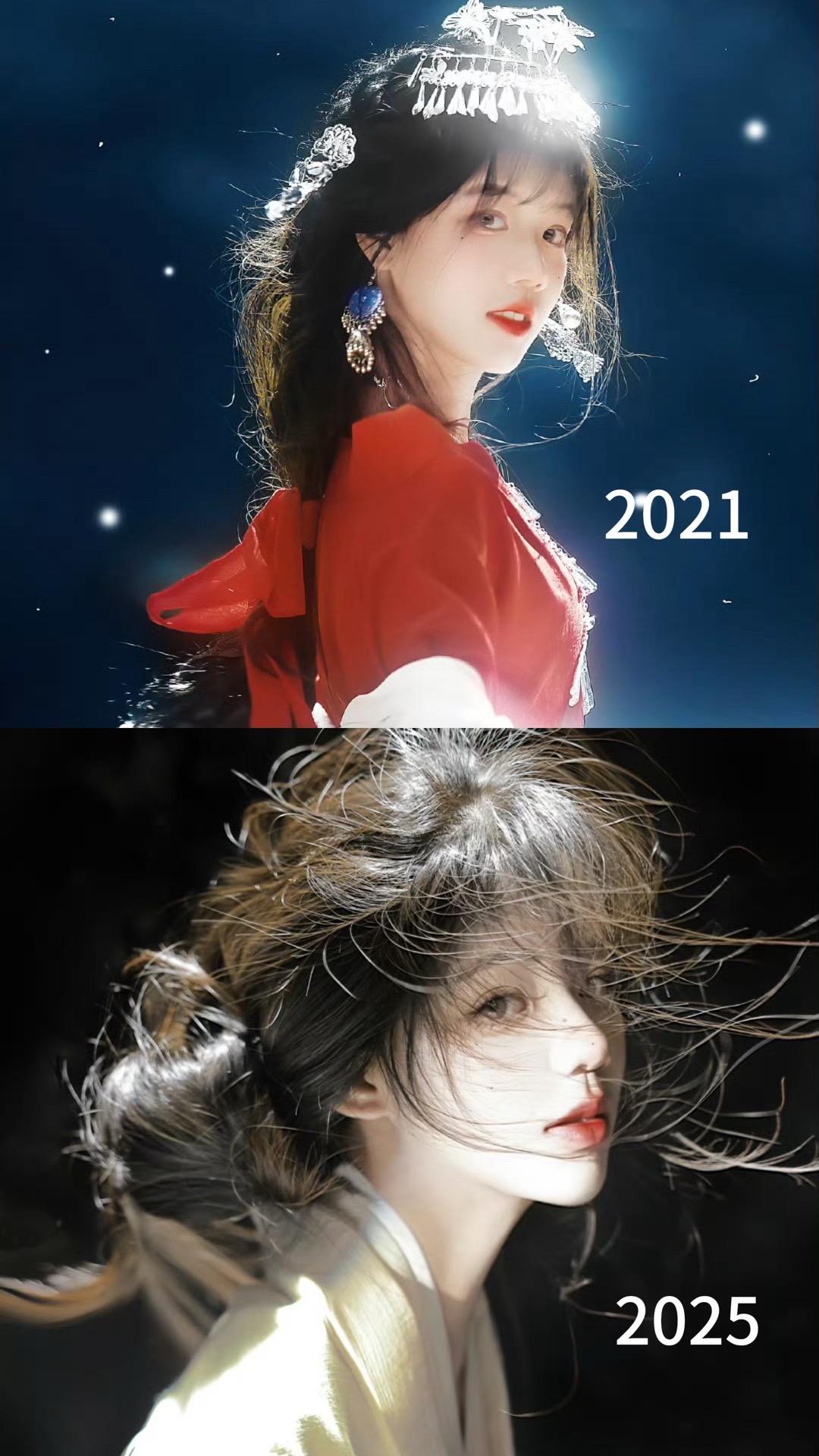 人对时间毫无还手之力。  图1是跟鬼鬼不同时间拍的照片“神明少女”图2...