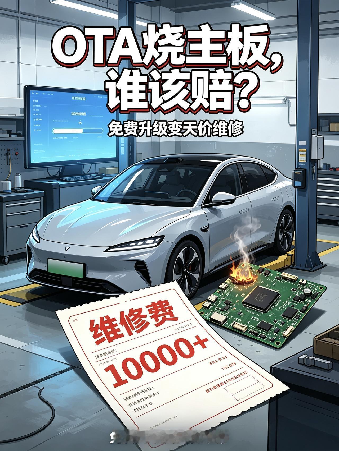 OTA升级=免费福利？别傻了，烧了主板你得花上万买单
以前买车，交完钱这车就跟厂