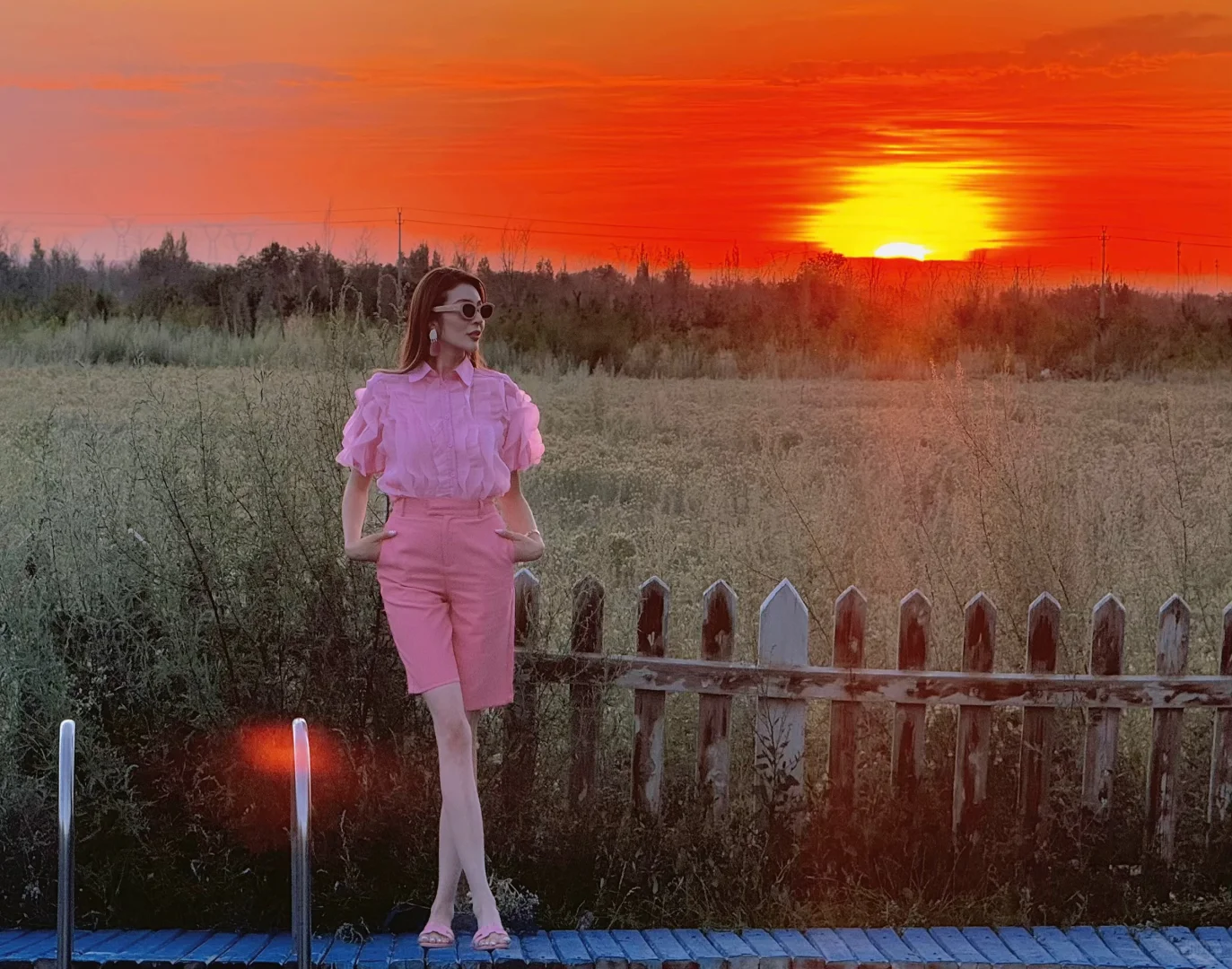 恰到好处的落日余晖🌄