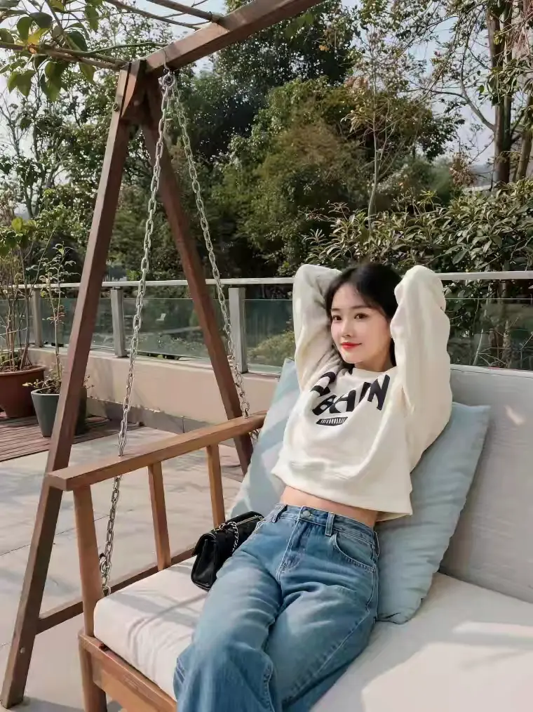 户外休闲 穿搭 牛仔裤