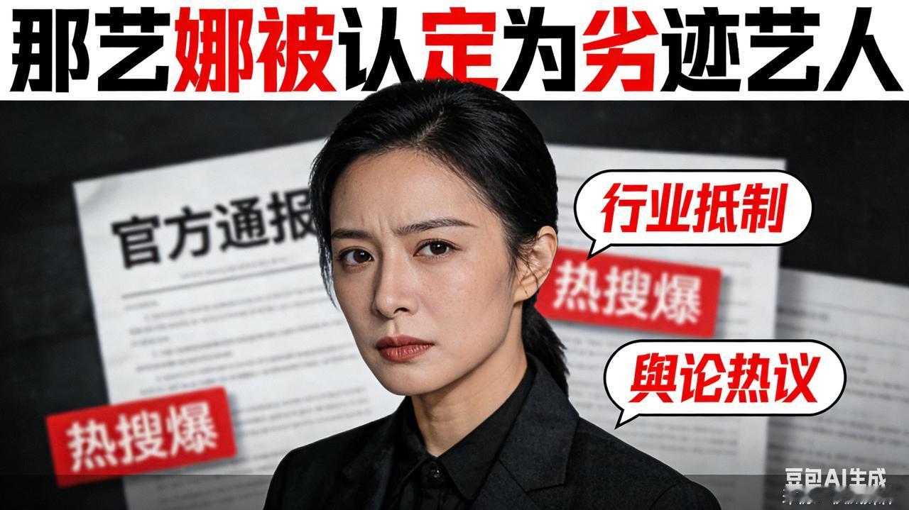 官方定性！那艺娜被认定劣迹艺人，流量失德终被行业红线叫停
 
2026年开年，文
