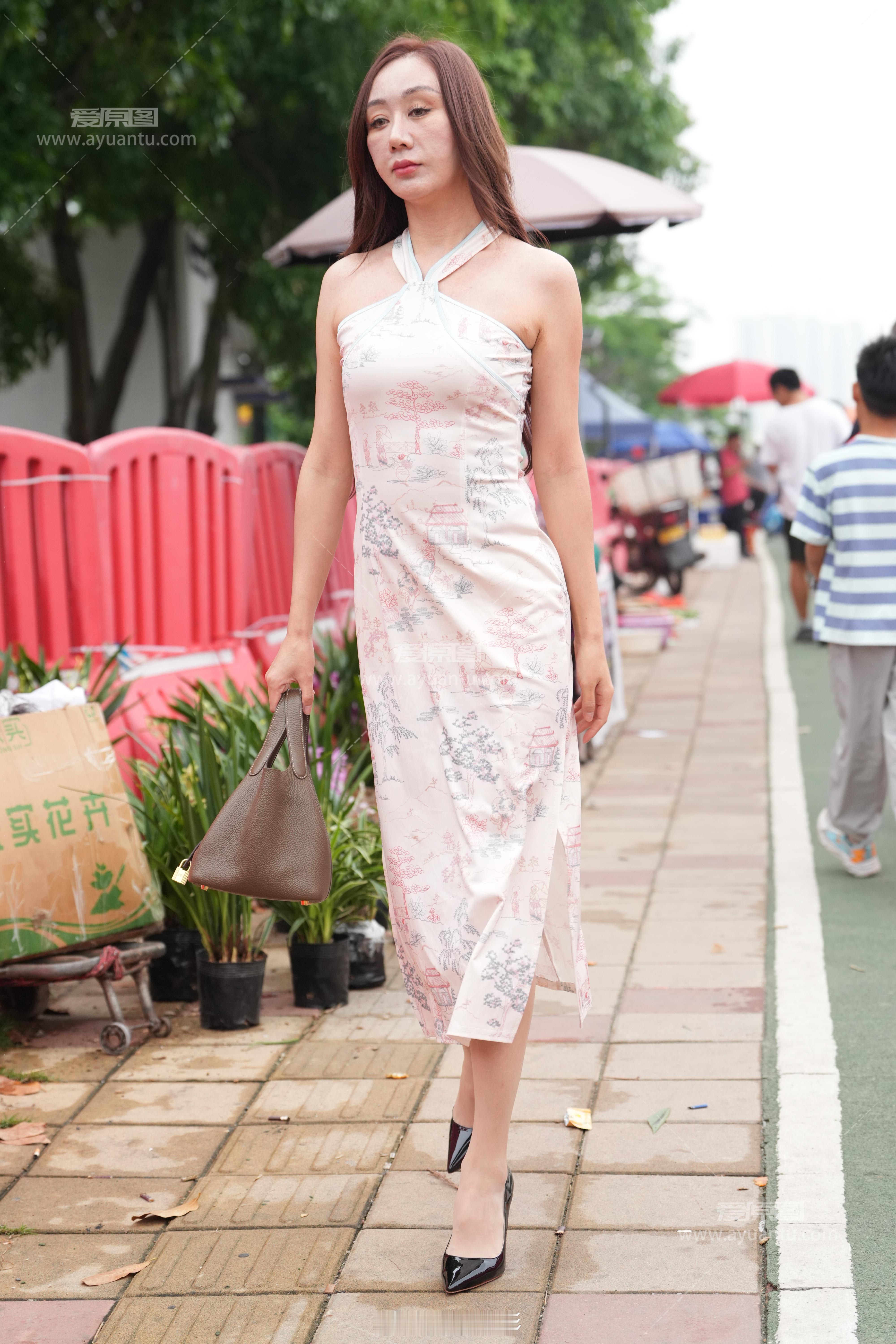 爱原图无水印原图下载www.ayuantu.com旗袍轻熟风菜市场打卡163P视