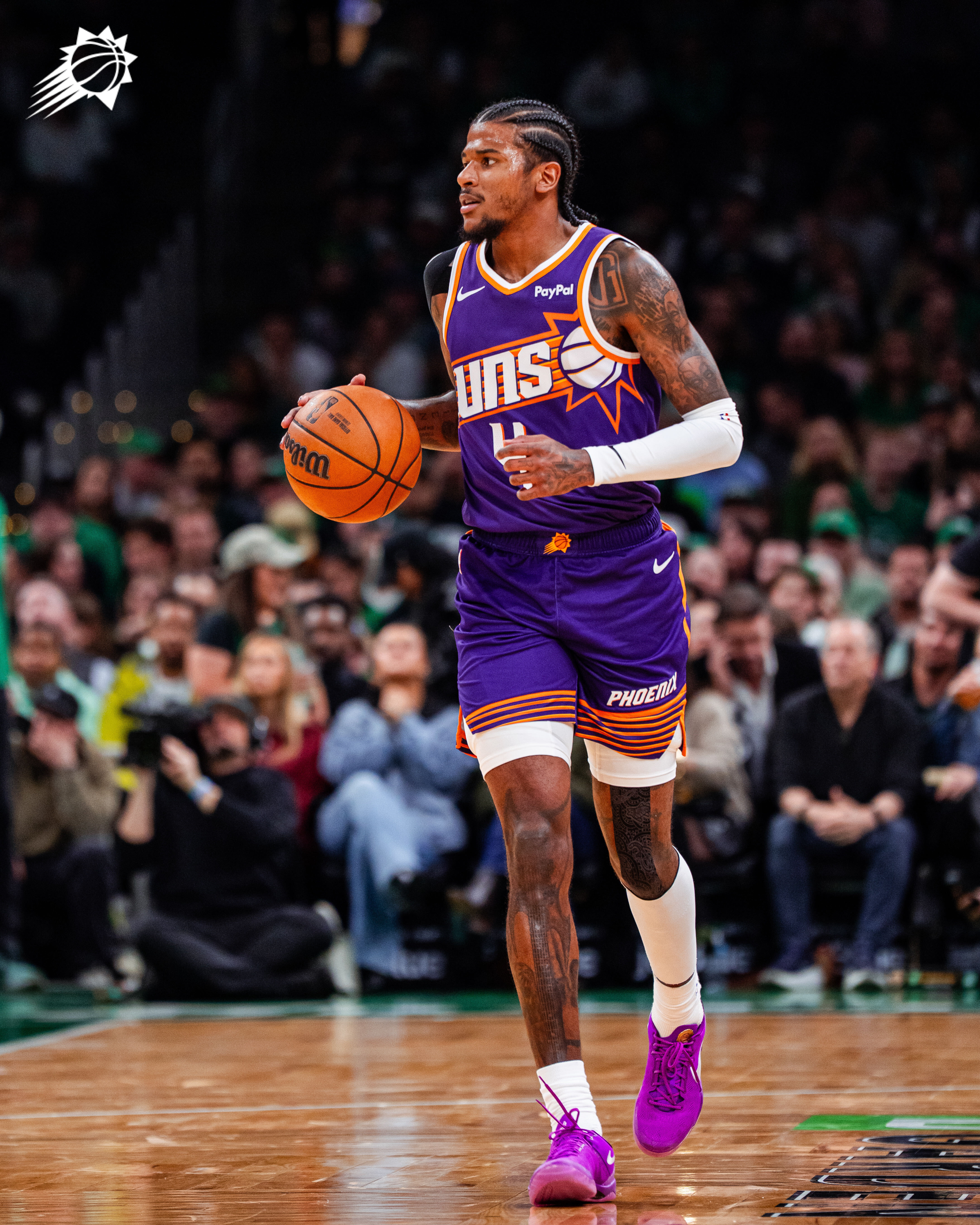 JG目前出战14分钟拿到15分4篮板💪菲尼克斯太阳 ｜旭日东升 ｜太阳vs凯尔