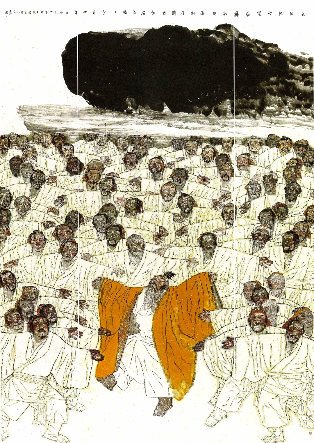 国画，刘邦在酒酣之际创作了“大风歌”…