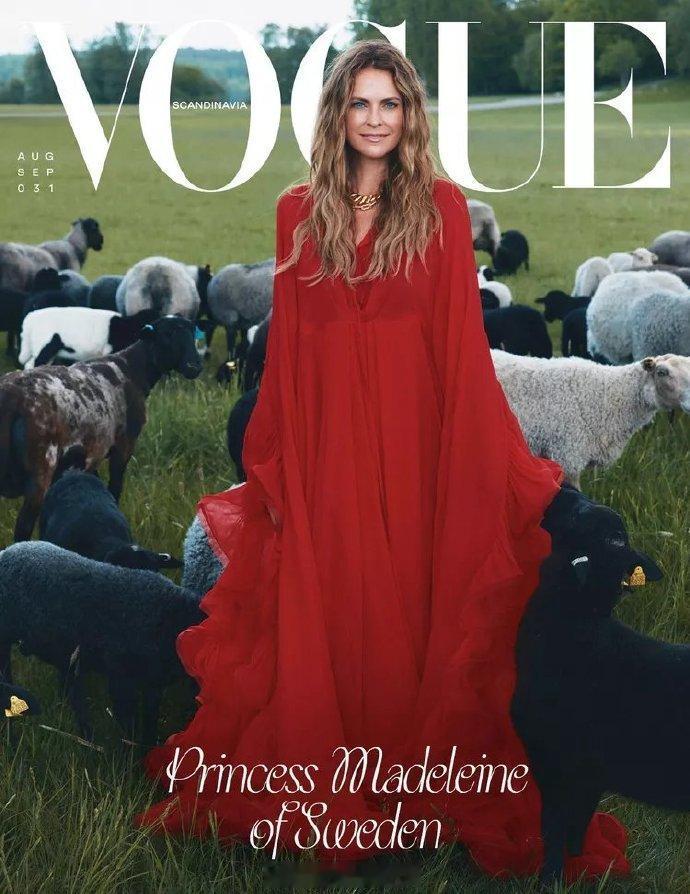 前段时间，瑞典玛德琳公主接受了<Vogue>北欧版的采访并拍摄了一套硬照

此次