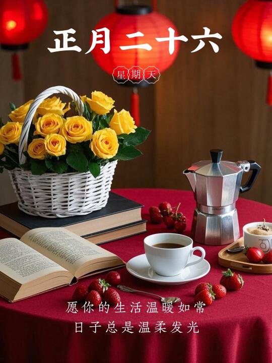 正月二十六｜早安日签｜早安语录｜早安海报