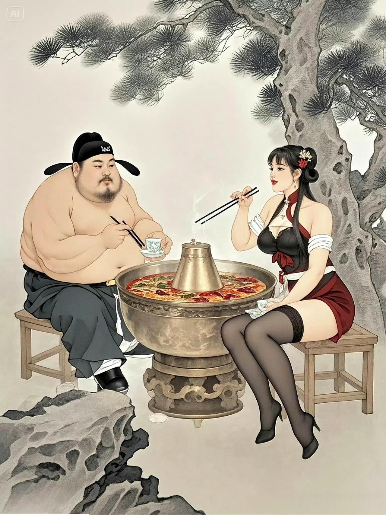 笑话（805）

贪官和一美女在包房边火锅边谈判，贪官色迷迷盯着美女：“我喜欢你