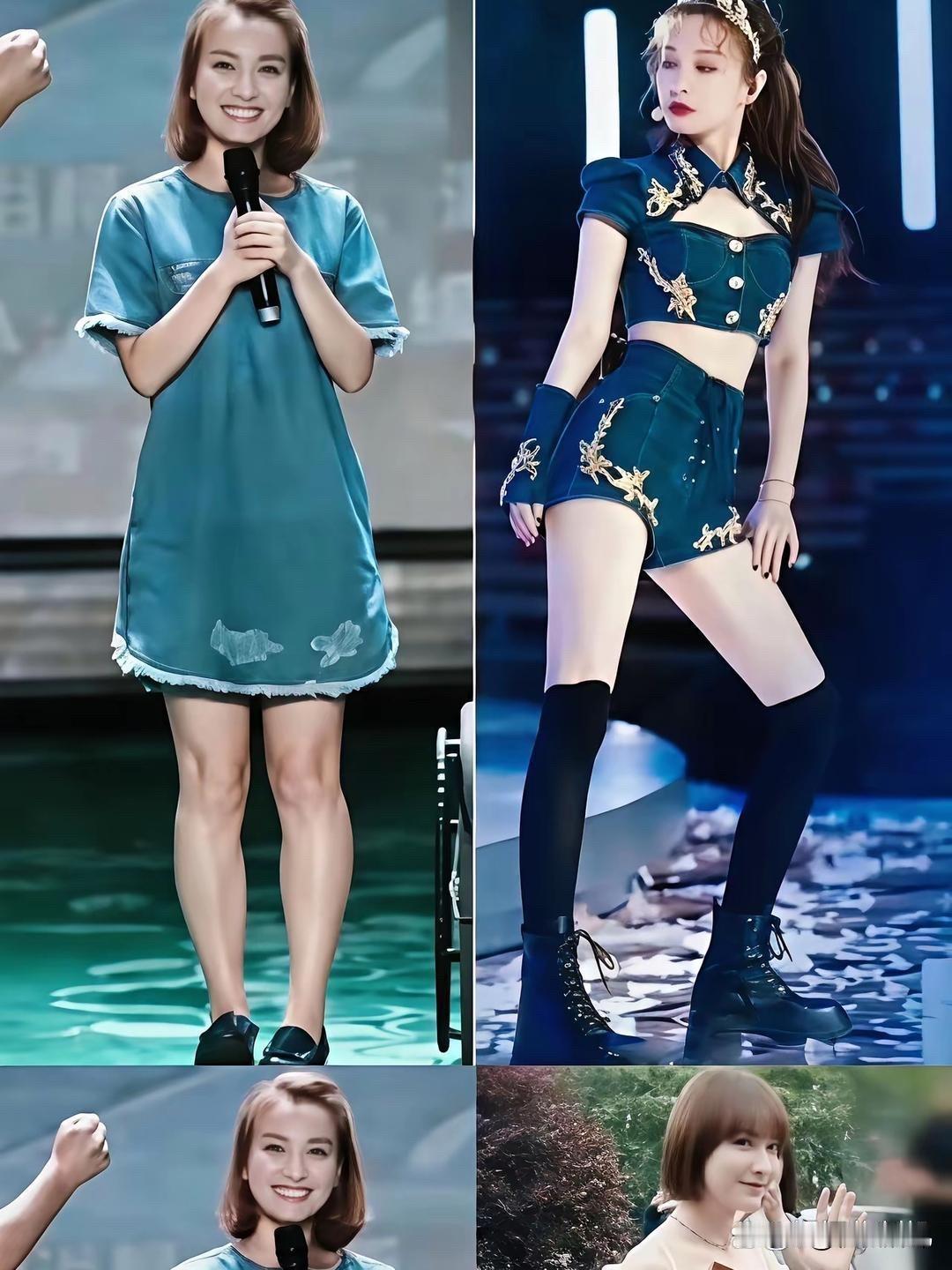 变化真大
连腿都不一样了