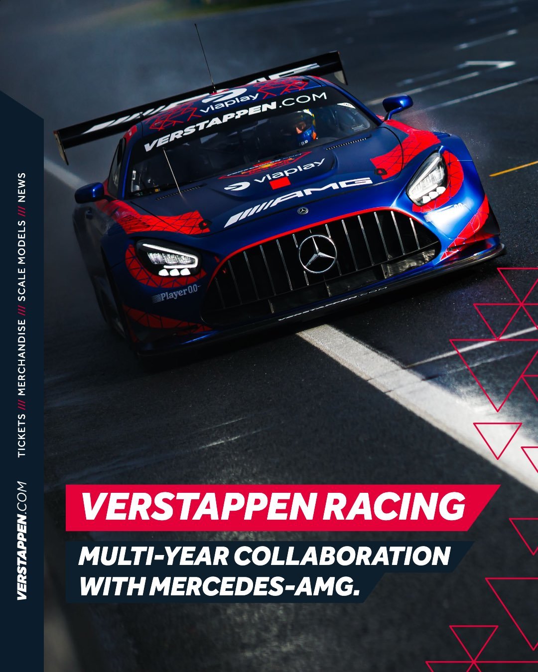 维斯塔潘GT车队Verstappen Racing官方宣布，与梅赛德斯-AMG达