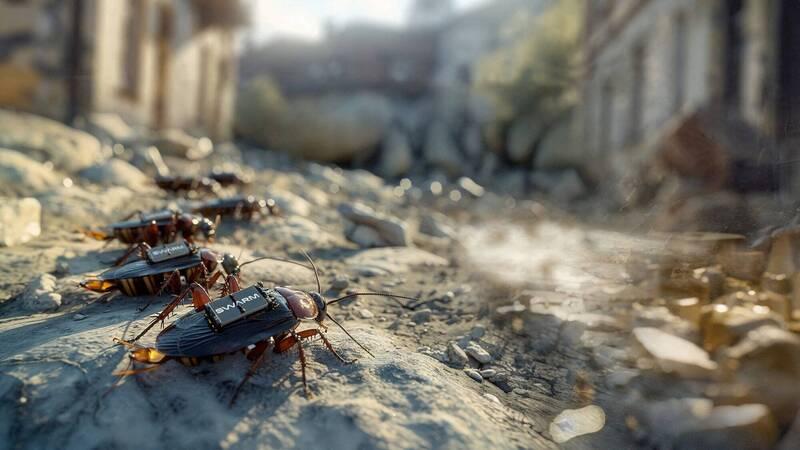 德国新创公司在研发间谍蟑螂。(路透社照片)
(慕尼黑16日综合电)以后看到蟑螂要