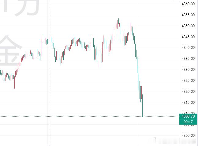 空头盛宴，刚好扫完的止损就金价瀑布了，做了一天空关键时刻没搭上车，下周见黄金金价