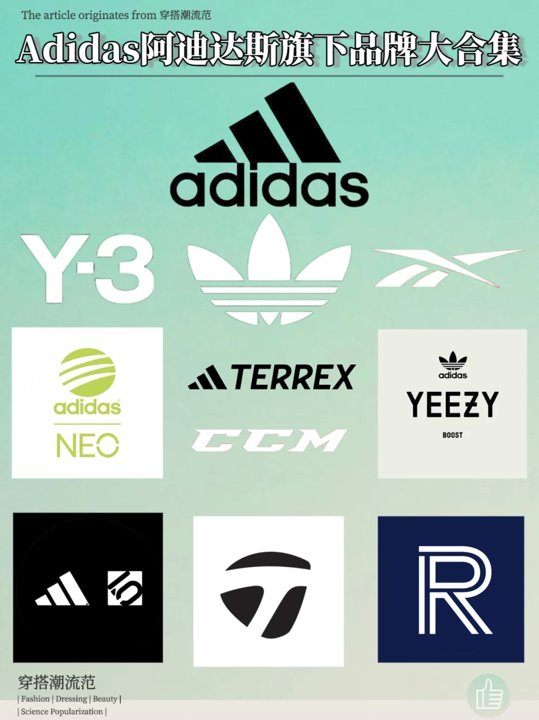 阿迪达斯旗下品牌大合集！你都了解多少？
