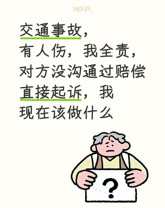 求经验
几个月前的事故，报了警我全责，走了保险，对方住院我有垫付费用
一直没跟我