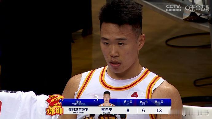 只有我一个人会问，贺希宁为什么不去打日本队吗？

31分11个篮板6助攻，贺希宁