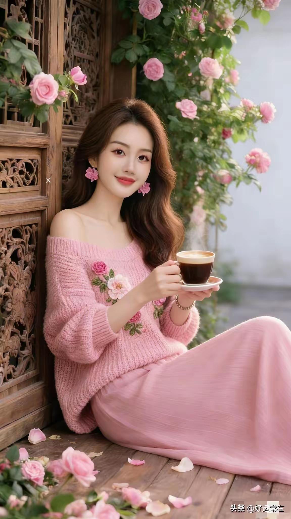 捣练子·春约
三月暖，百花菲，
鸟语风柔醉翠微。
俏妹如期候情郎，
一杯香茗诉心