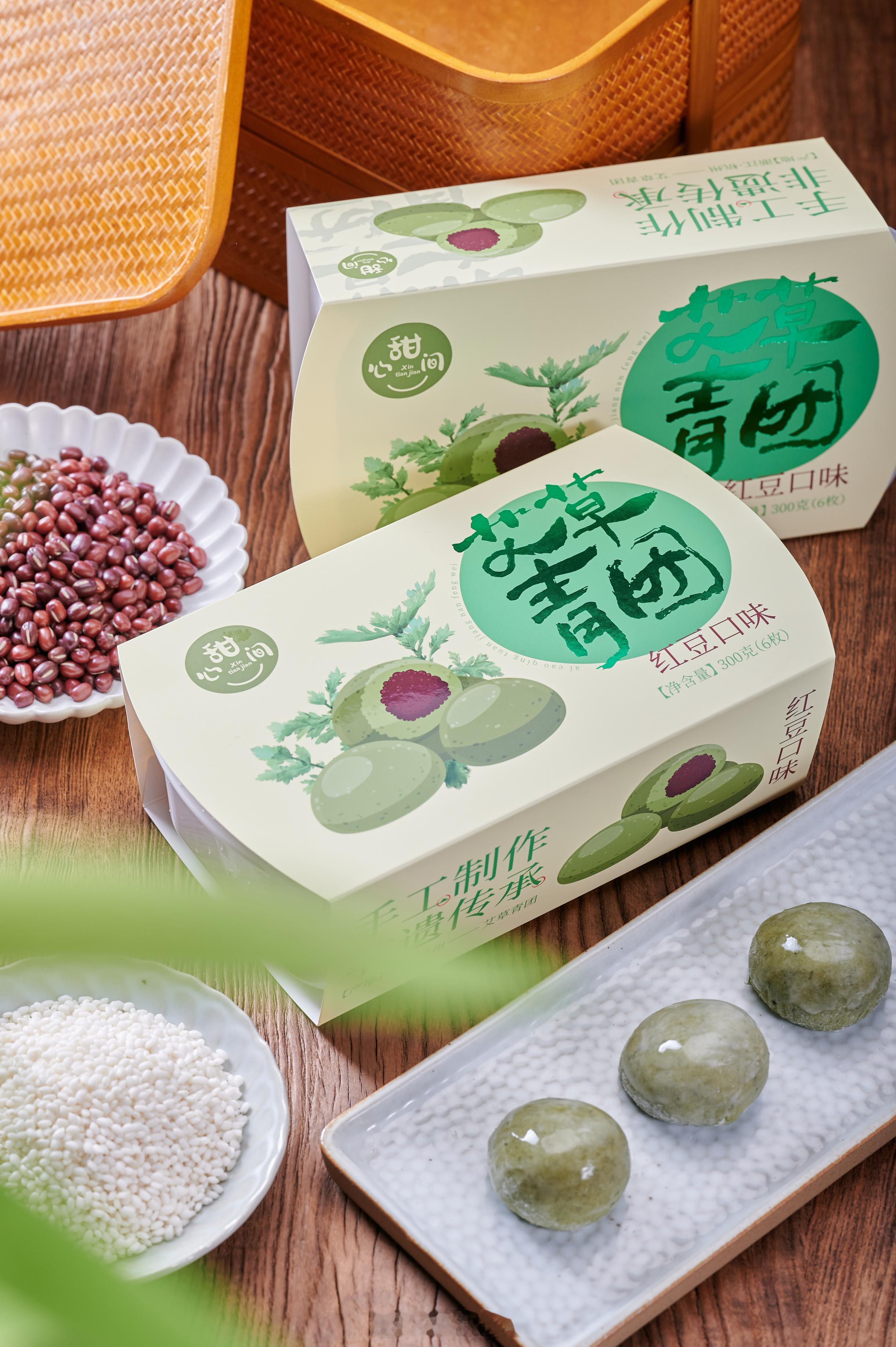 一草一米一红豆，18道工序4小时匠心铸造品质，无任何添加，所有的原料都是自己制作