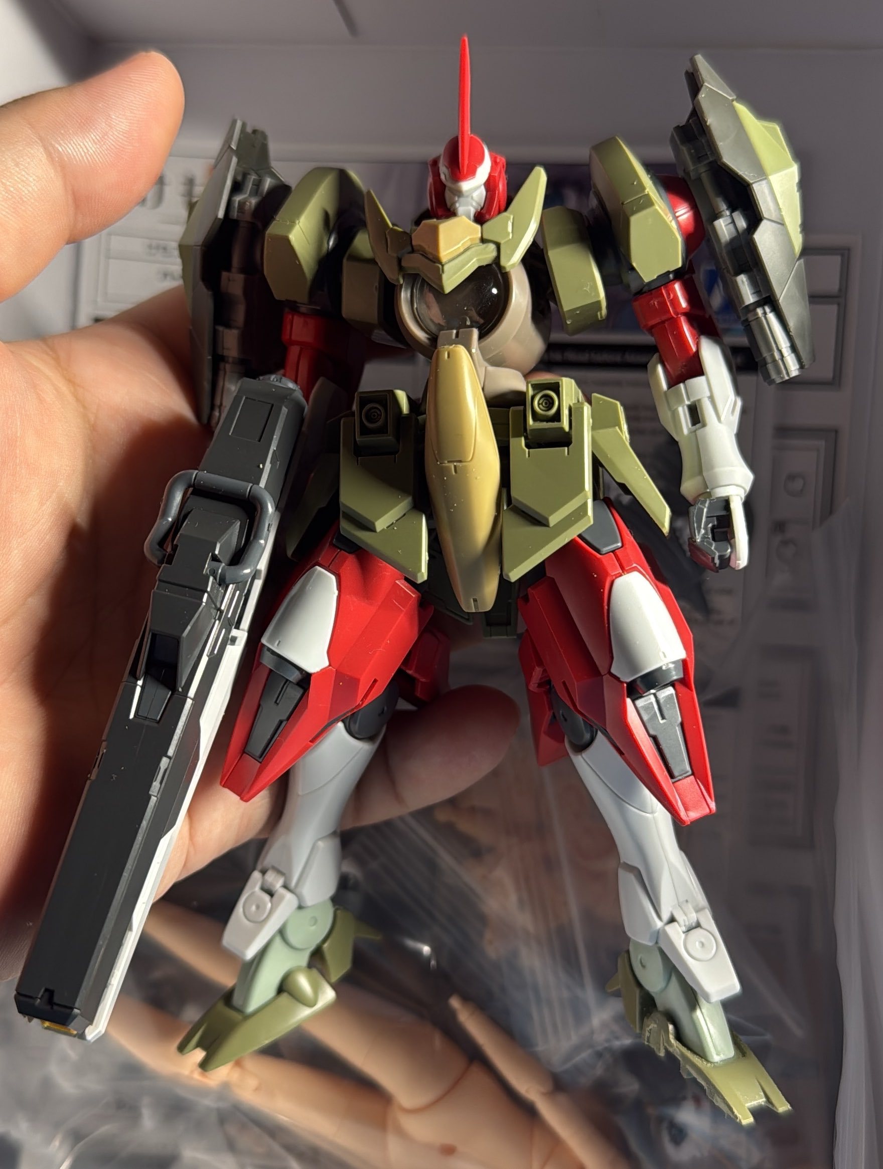 ヲンドゥル正在混搭的进阶型GN-X4+GN火箭炮，似乎可以抄啊高达模型
