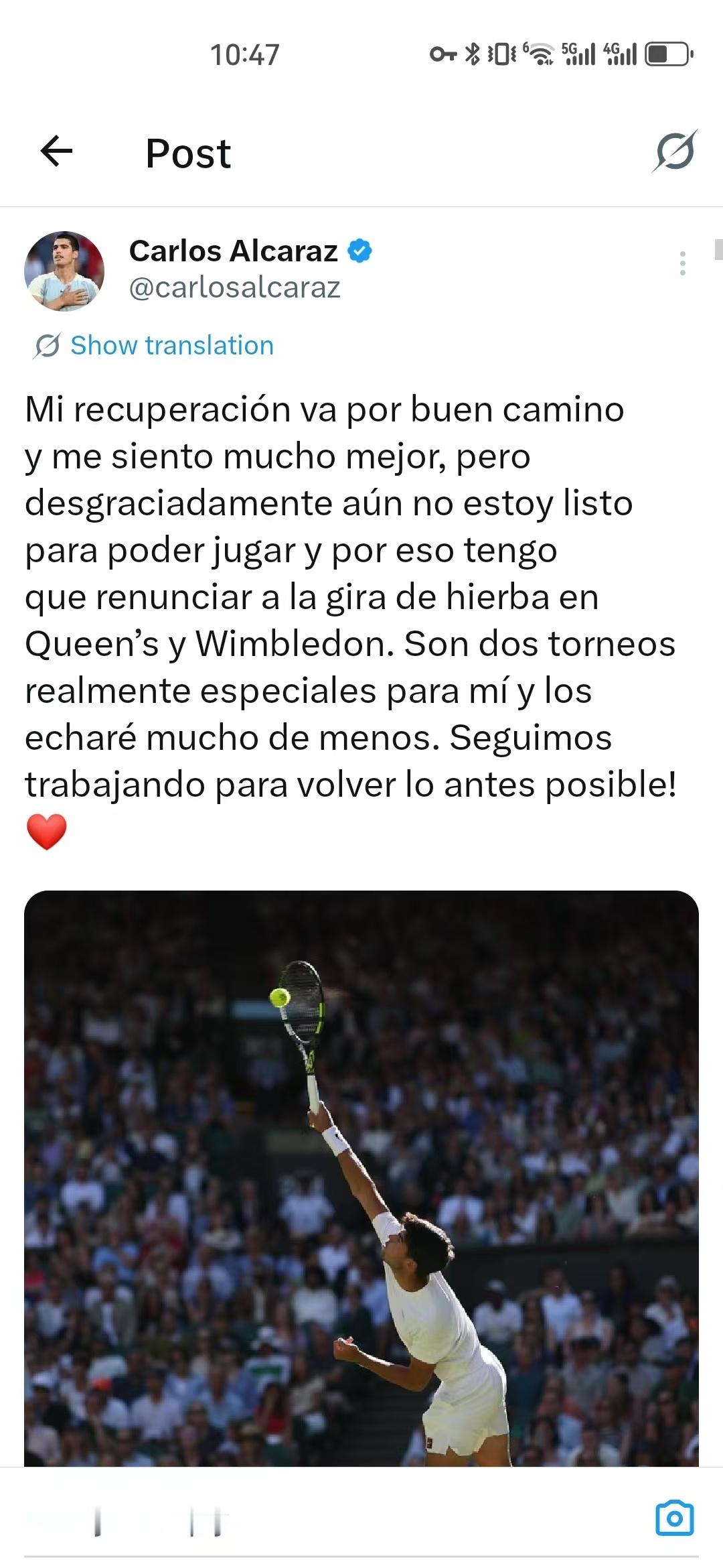 天呐，阿尔卡拉斯连草地赛季也退了！ATP