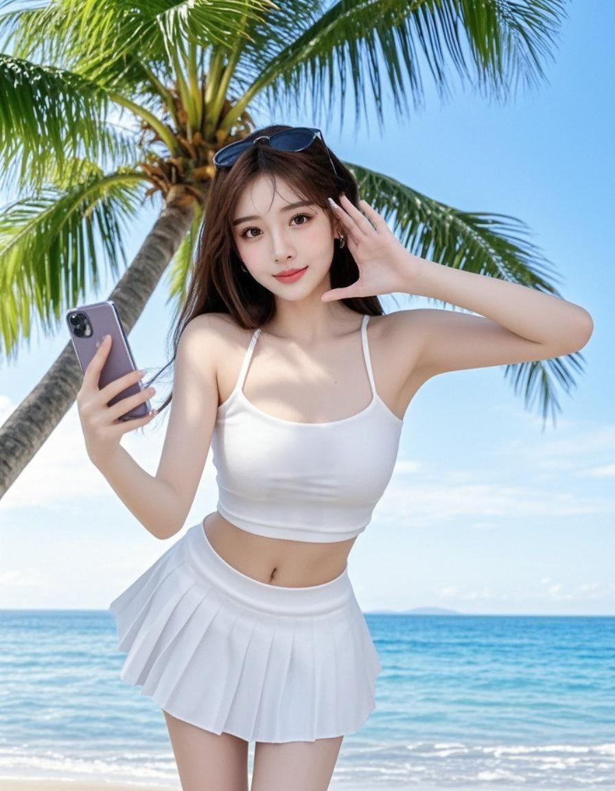 海滨倩影 原来ai写真可以这么美 人生总得有一套ai写真吧 谁拍谁好看...