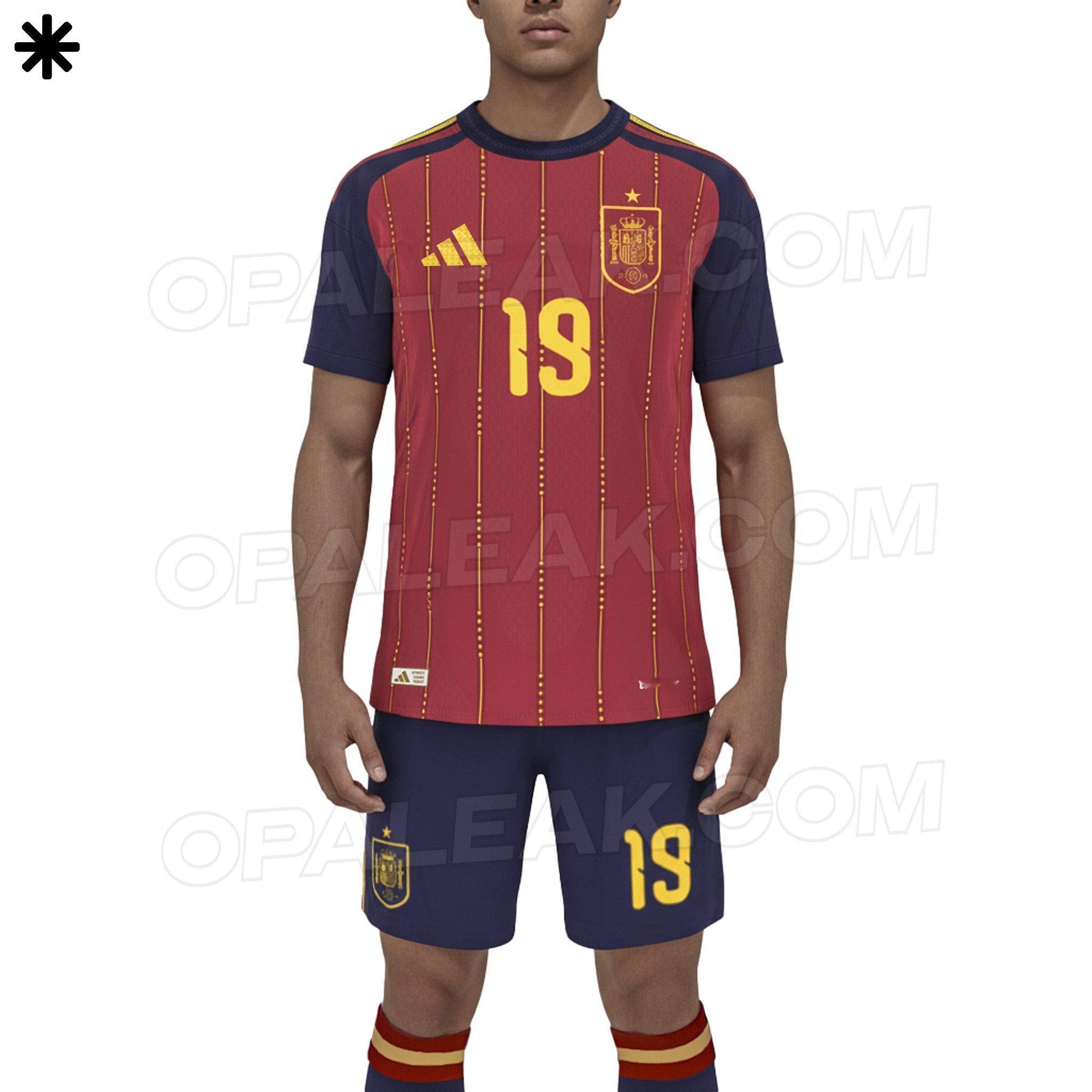 外网曝西班牙2026年世界杯球衣❤️🇪🇸巴萨世界杯热点现场 ​​​