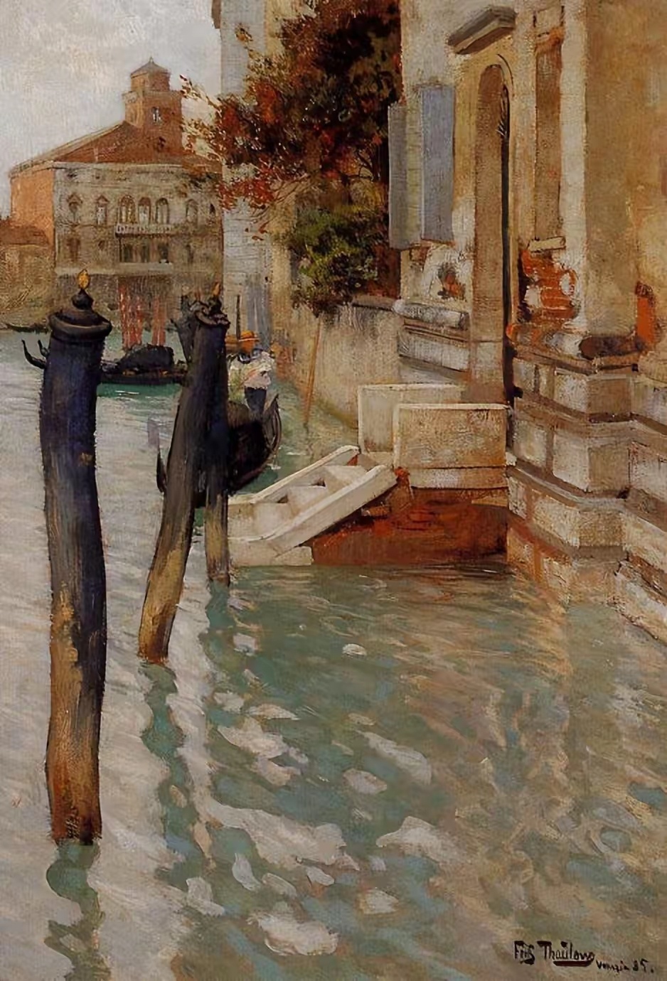 挪威画家弗里茨·索洛（Frits Thaulow）绘画作品欣赏遇见艺术遇见美好绘