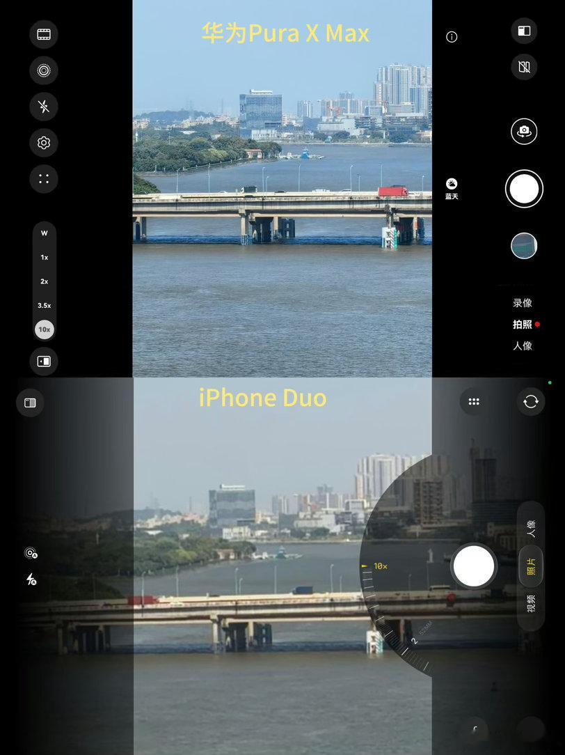 苹果与华为折叠屏焦段差异 首批iPhone Duo陆续到店，多家媒体放出影像实测