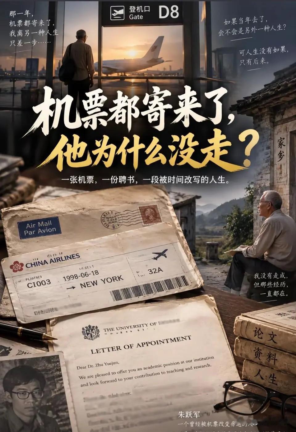 朱跃军博士当时要是接受国外院校的邀请去美国，以他的学术能力和专注度，获得诺贝尔奖