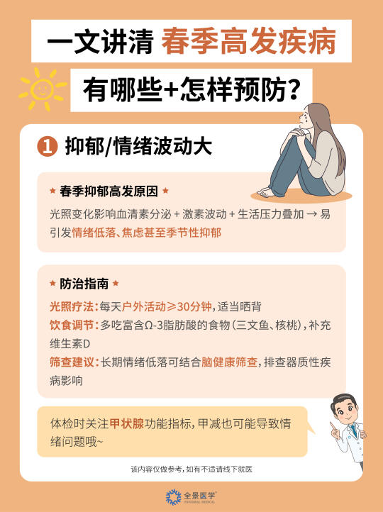春意渐浓，容易emo[完啦R]春季高发疾病预防