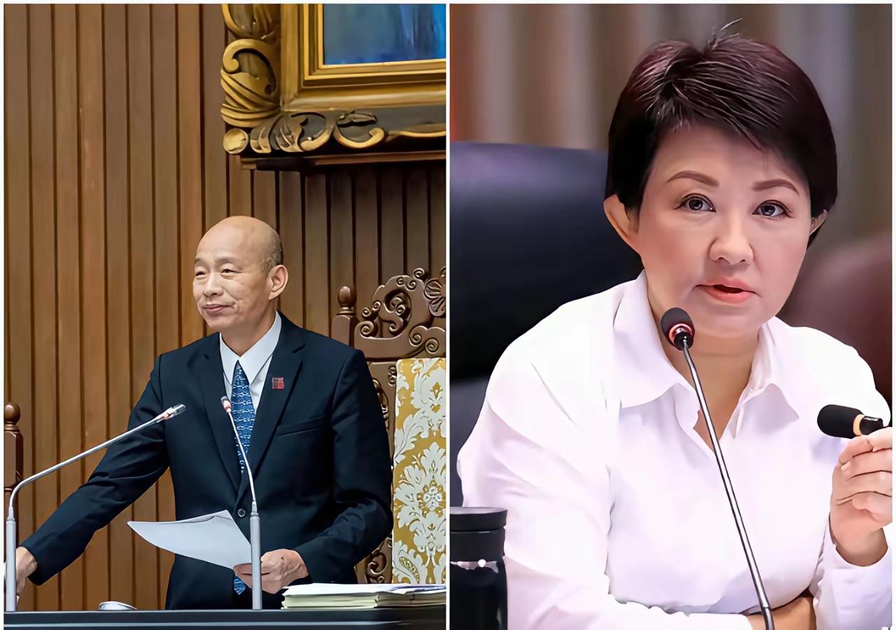 没想到就在昨天，被称为国民党"太阳"的台立法院院长韩国瑜与台中市长卢秀燕分别发声