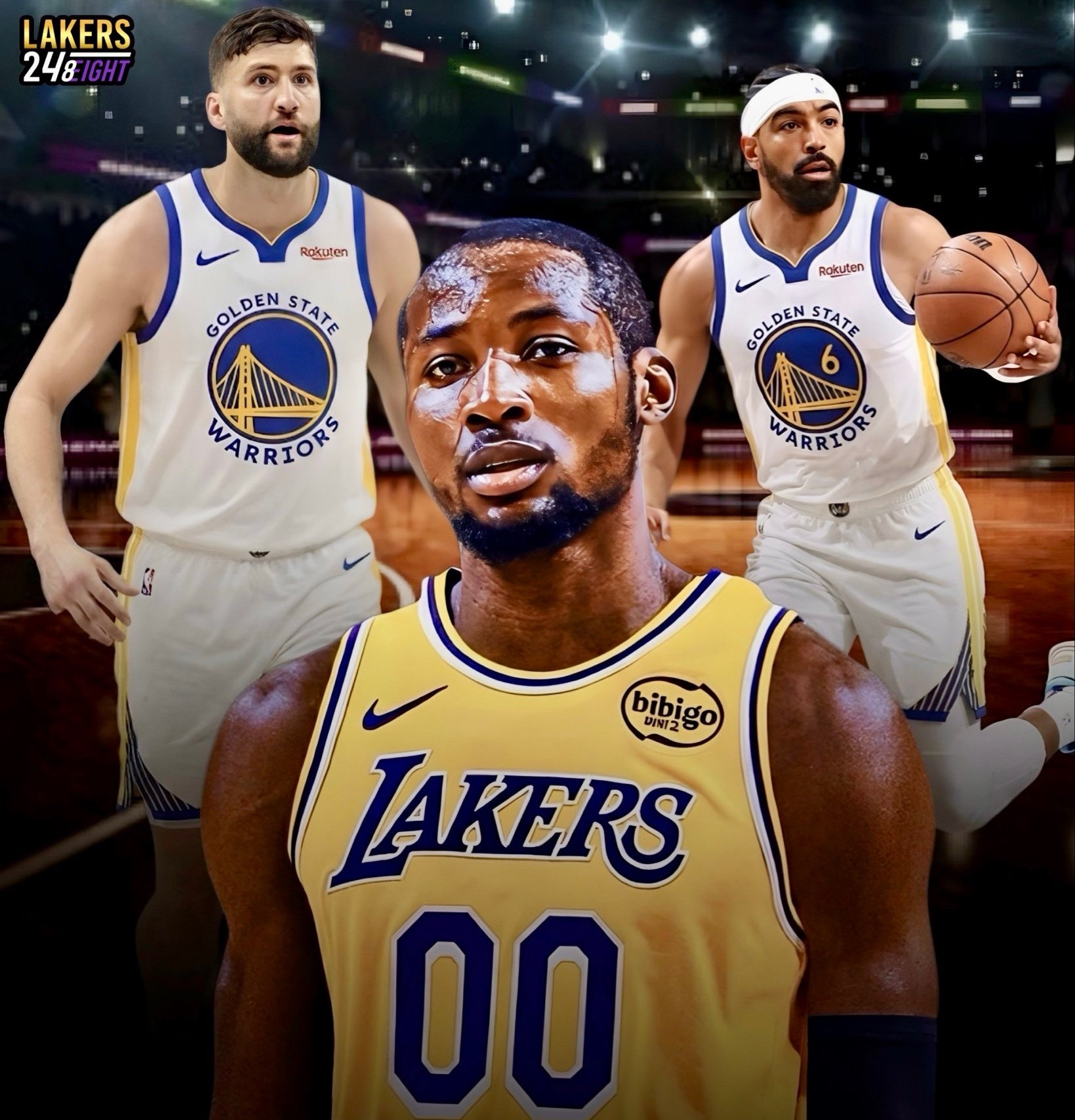 湖人想用一个首轮选秀权➕科勒贝尔➕文森特换勇士的库名家。洛杉矶湖人