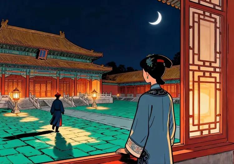 1725年，14岁的乾隆被安排第一个试婚宫女，侍寝后让他终生难忘。她身着薄纱衣裳