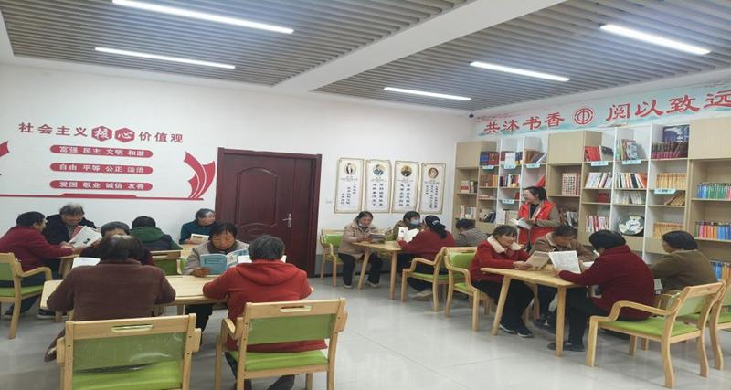 蒙城县秋水社区开展书香浸润“夕阳红”读书分享会