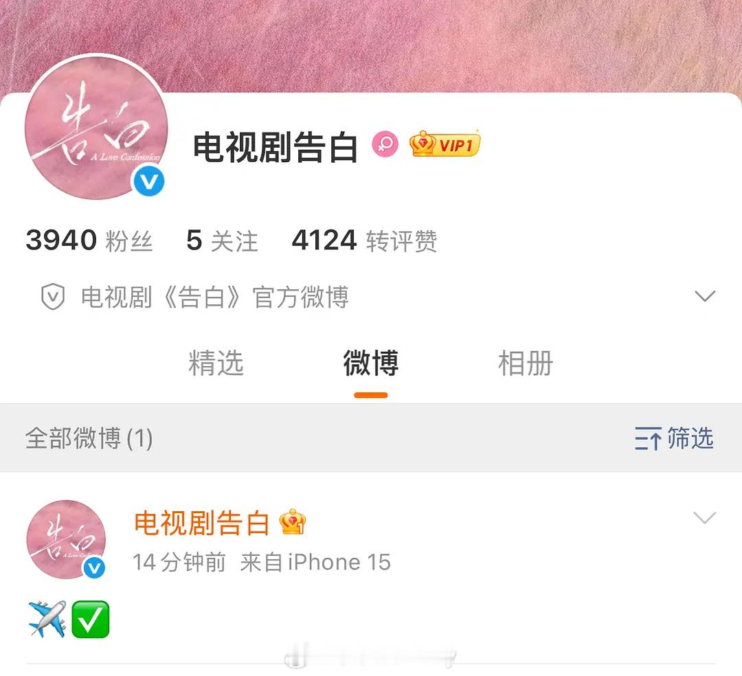 告白官博在线辟谣，周京泽开飞机✈️✅ 