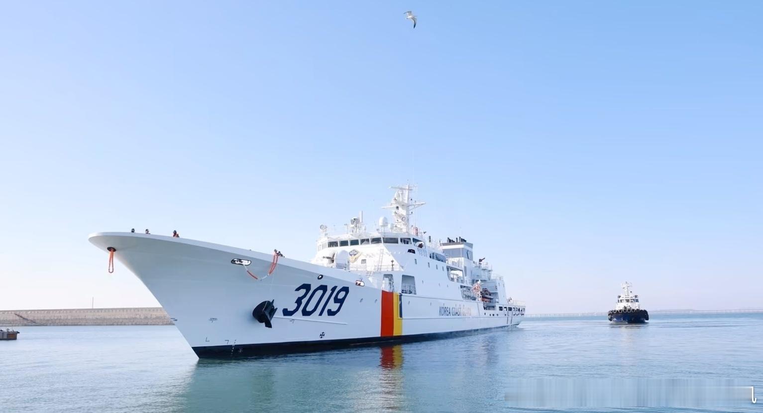 各国海上执法力量信息 【韩国】2026年1月2日，韩国海警最新完工的3000吨级