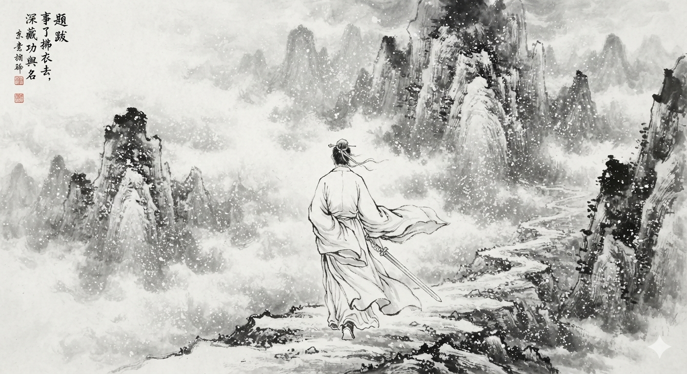 独上高台听夜风干盘喧嚣一挥空世人尽识趋时好谁解清霜傲骨同?落子无声尘定后寒江明月
