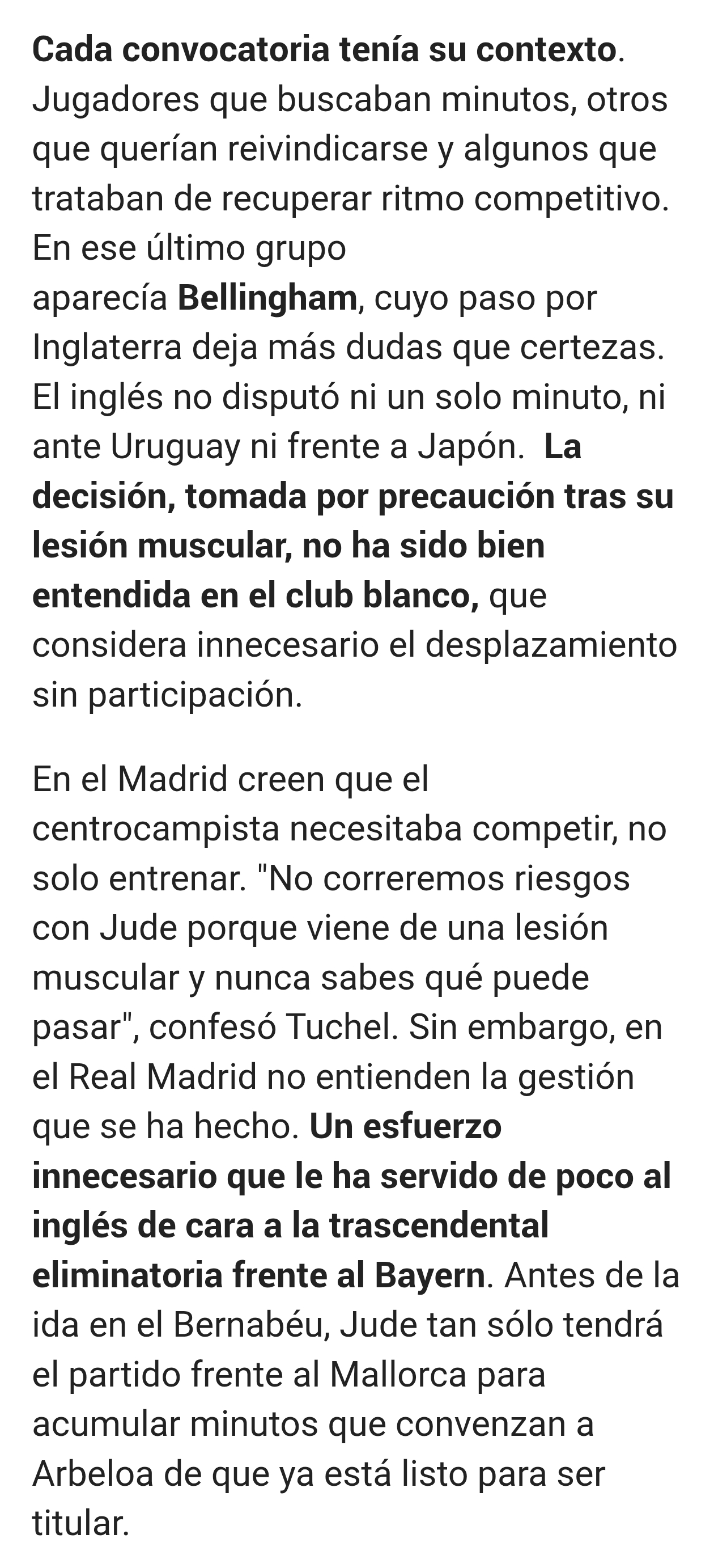 马卡：每一次国家队征召都有其背景。有的球员希望获得上场时间，有的想要重新证明自己