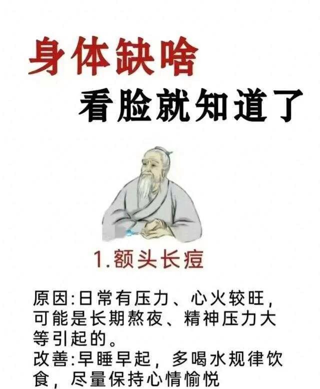 脸是身体的晴雨表 ​​​