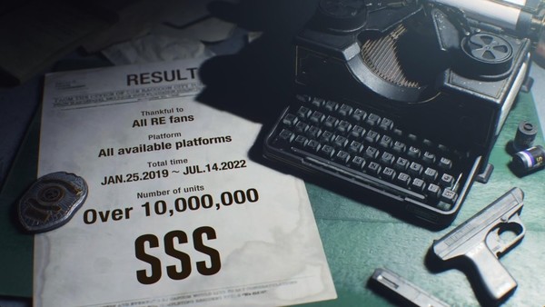 卡普空:《生化危机2重制版》总销量突破1000万份